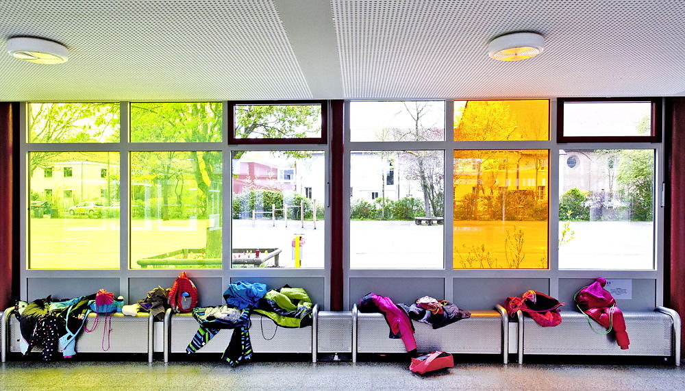 colour and strokes - Kunst am Bau - Adalbert Stifter Grundschule, Erlangen